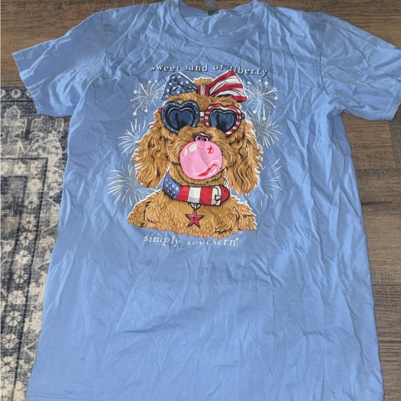 Simply Southern Sky Blue Tee - Picture 1 of 3